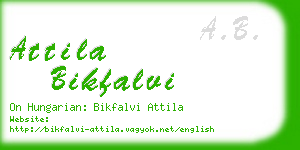 attila bikfalvi business card